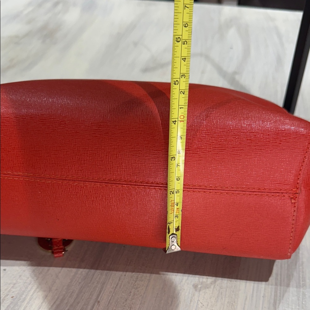 Furla Vibrant Red Tote with Gold Accents-NWOT Condition - Picture 15 of 15